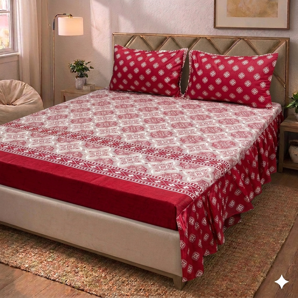 Alain - Two Sided Frill Bedsheet
