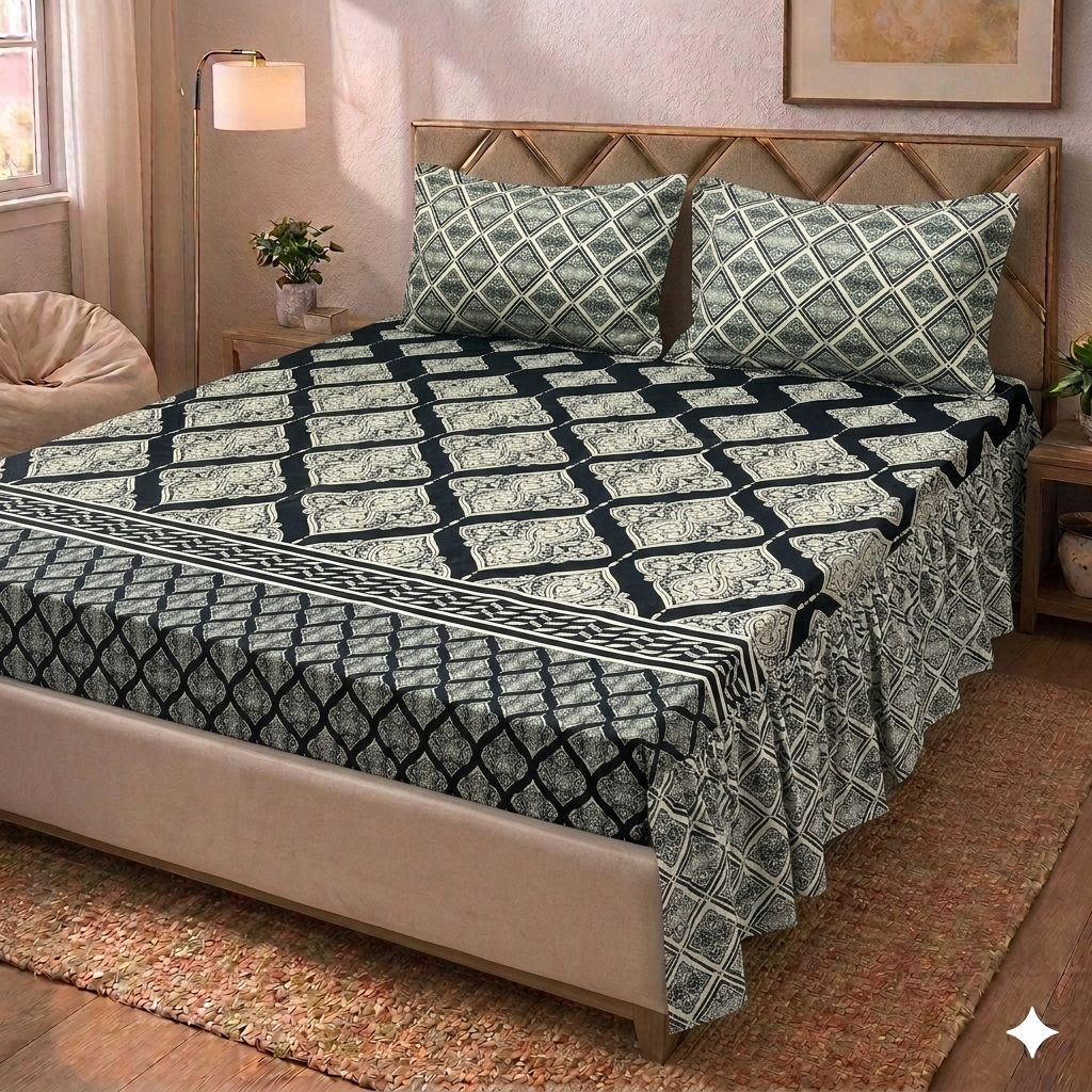 Blaise - Two Sided Frill Bedsheet