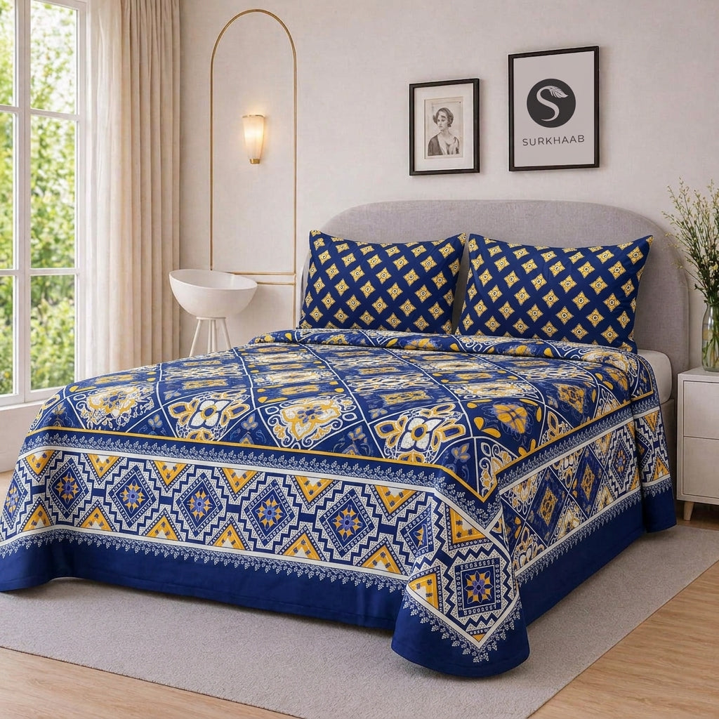 Evelyn - Printed Bedsheet Set
