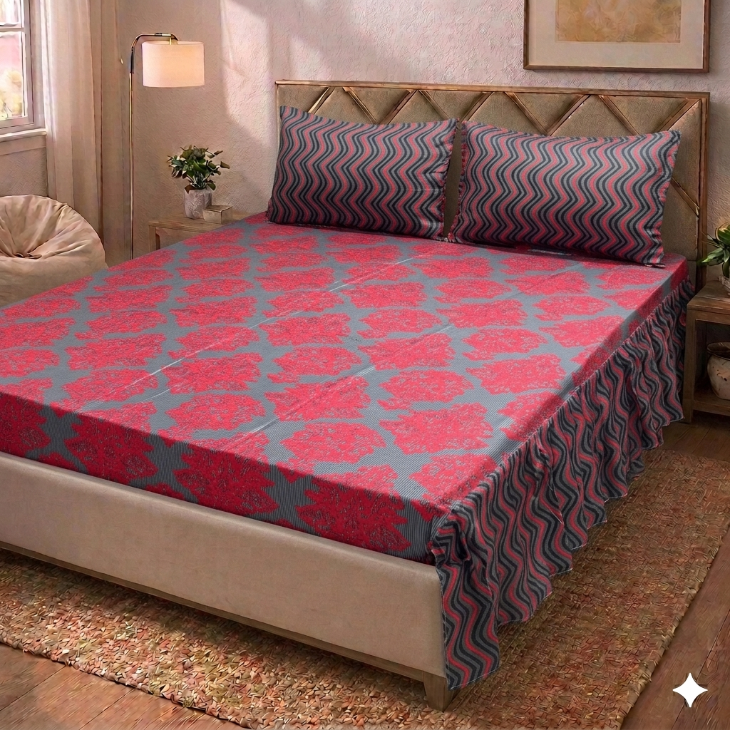 Basile - Two Sided Frill Bedsheet