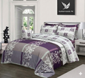 Purple Alfie  - Summer Comforter Set