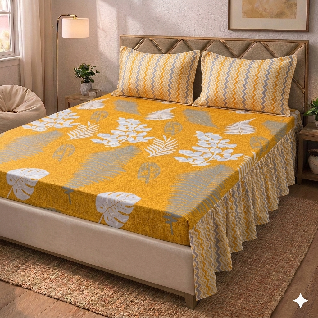 Dorian - Two Sided Frill Bedsheet