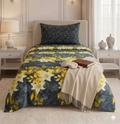 Black Jhumka - Single Cotton Bedsheet