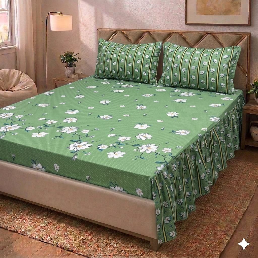 Fabien - Two Sided Frill Bedsheet