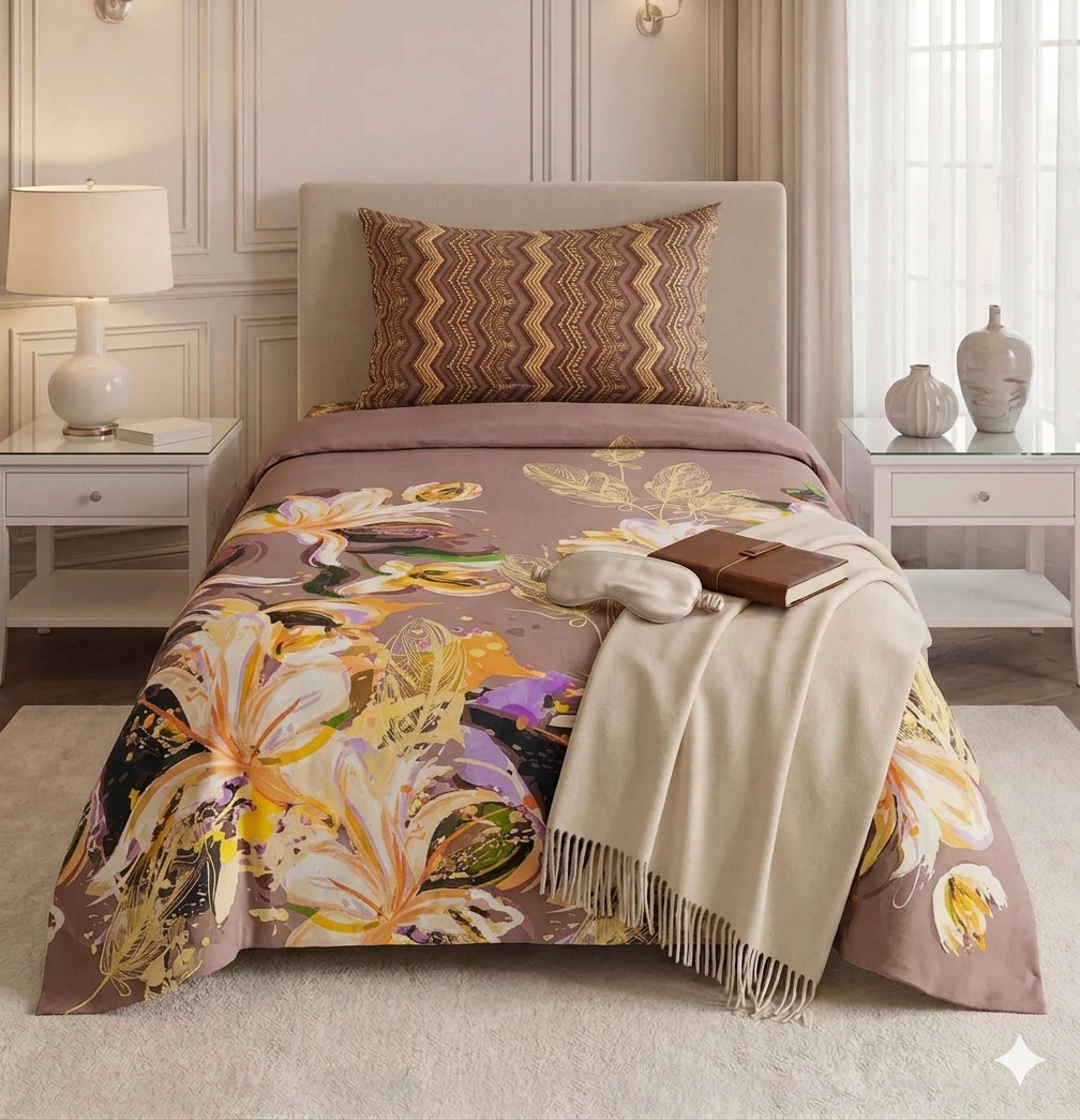 Tea  - Single Cotton Bedsheet