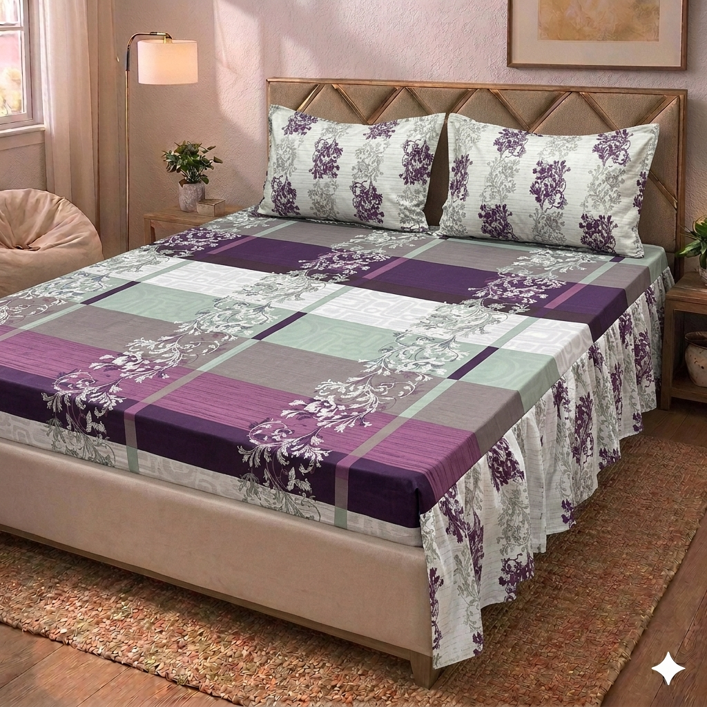 Pevee - Two Sided Frill Bedsheet